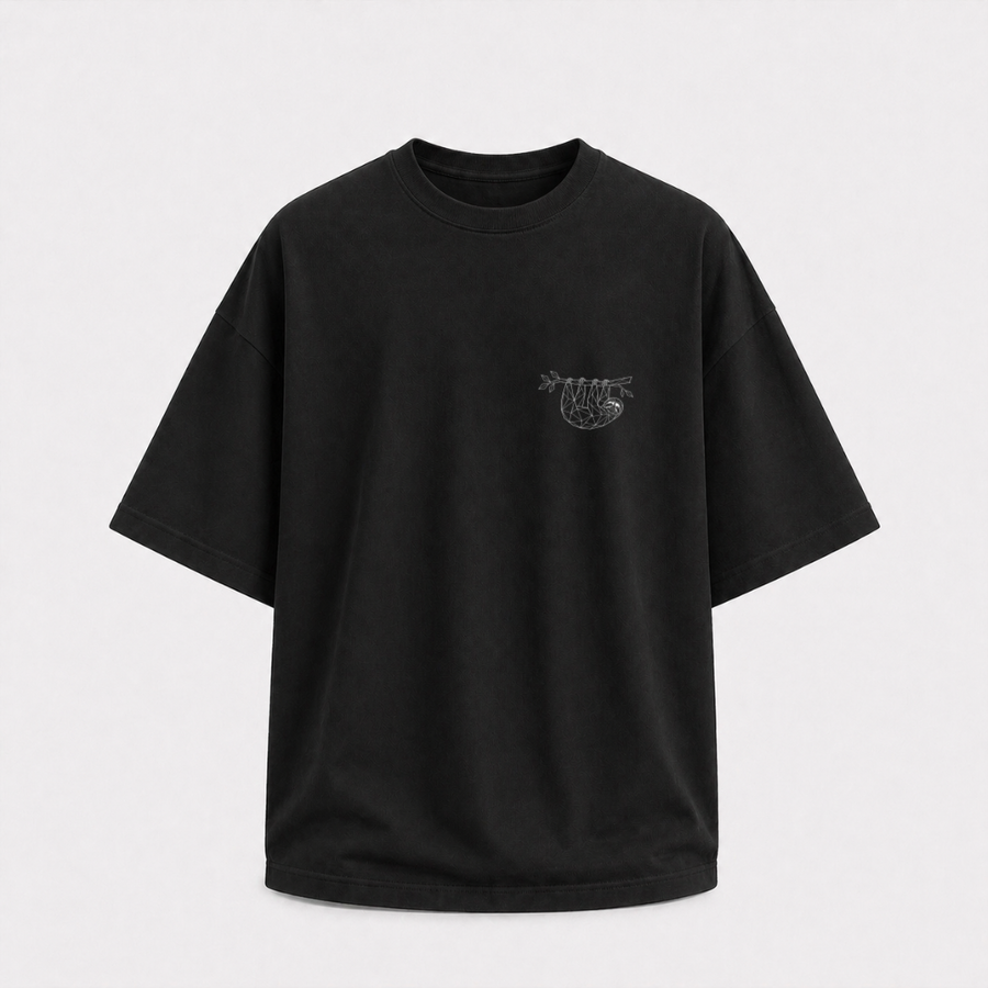Sloth Primal Lines Oversized Tee