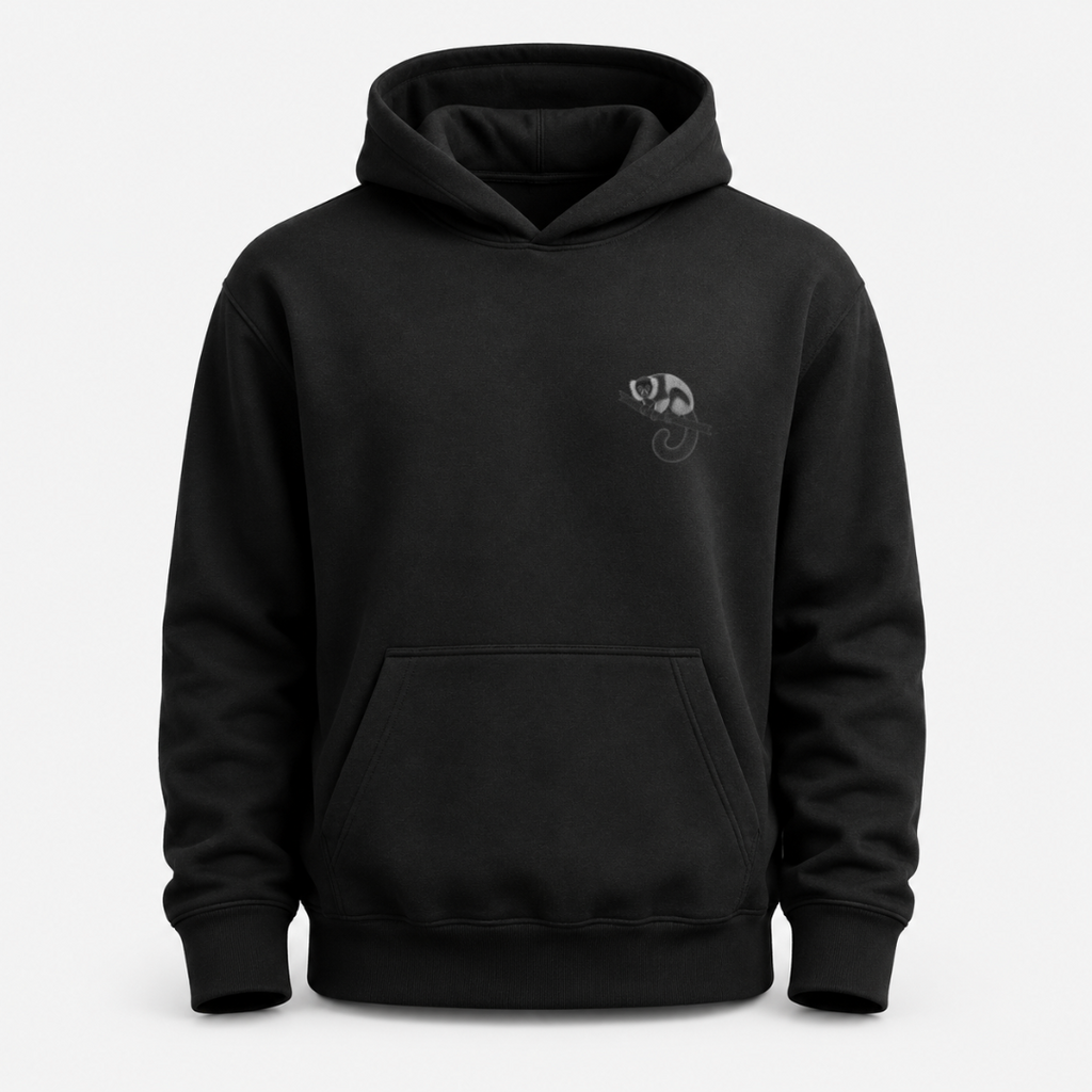 Black & White Ruffed Lemur Hoodie