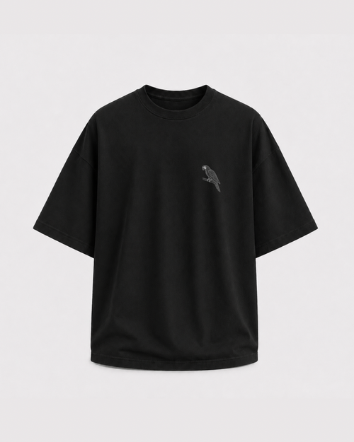 African Grey Nexus Oversized Tee