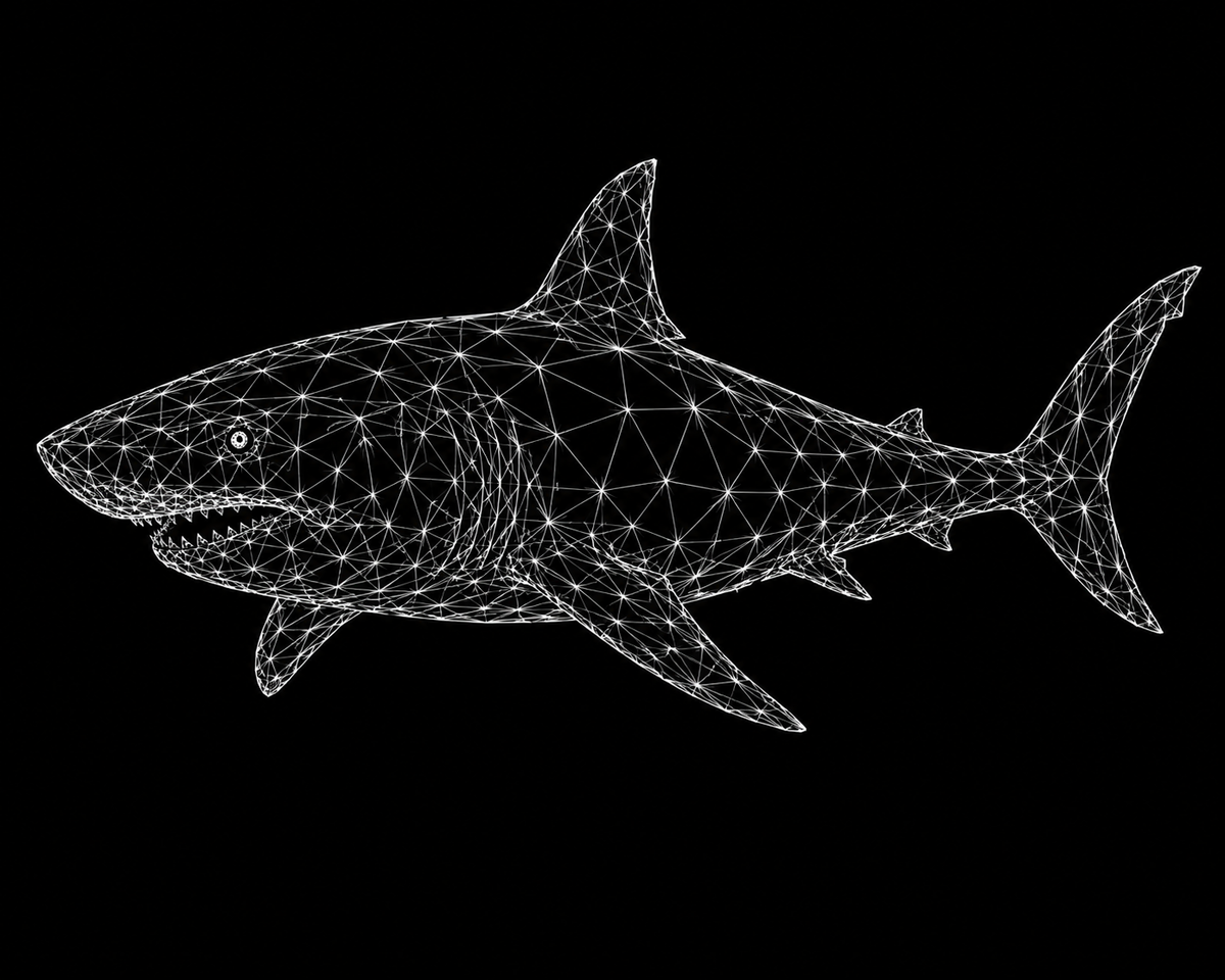 Nexus Great White Shark Oversized Tee