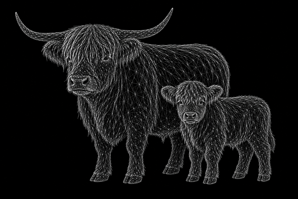 Nexus Highland Cow & Calf Hoodie